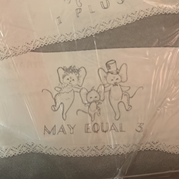 Vintage Novelty Pattern Pillowcases to Embroider in Original Packaging - Picture 4 of 6